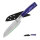 Fullhi Santoku Knife, 5-inch, Kitchen Knife, Multicolored, Stainless Steel, with Purple Resin Handle and Protective Cover.