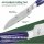 Fullhi Santoku Knife, 5-inch, Kitchen Knife, Multicolored, Stainless Steel, with Purple Resin Handle and Protective Cover.