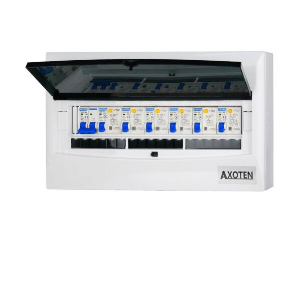 CHENGPI surface mounted distribution box, 2P AC miniature switch, 1P+N leakage switch, 18 modules, zero earth bar, compact.