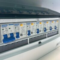 CHENGPI surface mounted distribution box, 2P AC miniature switch, 1P+N leakage switch, 18 modules, zero earth bar, compact.