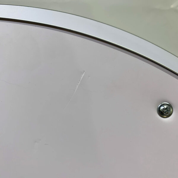 GIMBELEN bathroom mirror 60 cm, round LED mirror, dimmable, 3 light colors, touch switch, IP44, energy saving, scratches on the back.