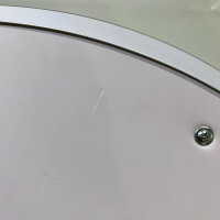 GIMBELEN bathroom mirror 60 cm, round LED mirror, dimmable, 3 light colors, touch switch, IP44, energy saving, scratches on the back.