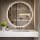 GIMBELEN bathroom mirror 60 cm, round LED mirror, dimmable, 3 light colors, touch switch, IP44, energy saving, scratches on the back.