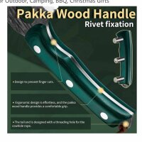 Fullhi Küchenmesser, Stahlkäsemesser, geschmiedeter Kohlenstoff, ideal für Außenküche, Camping, BBQ, robust und scharf.