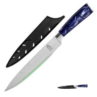 Fullhi 8-Zoll Küchenmesser, mehrfarbig, Edelstahl,...