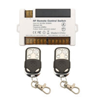 ThisRC 4 channels radio relay 230V, relay receiver, 10A, 2 remote controls, easy wiring, large terminal.