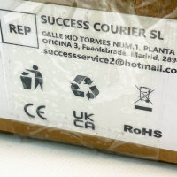 TAWOIA Lichtschalter, 1 Fach, 2 Wege, 110V-240V, 1000W, Touch-Funktion, LED-Hintergrundbeleuchtung, 86x86mm, Schwarz, 2er-Pack