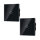 TAWOIA Lichtschalter, 1 Fach, 2 Wege, 110V-240V, 1000W, Touch-Funktion, LED-Hintergrundbeleuchtung, 86x86mm, Schwarz, 2er-Pack