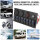 KIMISS 8 Gang Switch Panel, 12V/24V, LED Rocker Switch, Dual USB, Digital Voltmeter, SPST, for Yacht, Caravan, Car