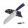 Fullhi Santoku-Messer, 7 Zoll, japanisches Küchenmesser, Edelstahl, ideal für Sushi, mit lila Harz-Gehäuse.