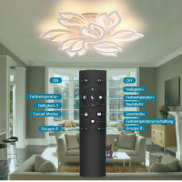 Sky Angle LED Ceiling Light, 120W Ceiling Lamp, Remote Control, Adjustable Light, 14400 Lumens, Acrylic for Bedroom and Living Room.