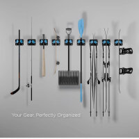 Gravity Grabber Ultimate, Ski & Snowboard Wandhalterung, für rockersichere Lagerung, 3-fach, schwarz.