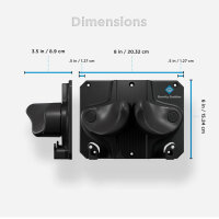Gravity Grabber Ultimate, Ski & Snowboard Wandhalterung, für rockersichere Lagerung, 3-fach, schwarz.