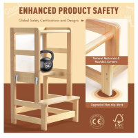 Lernturm Klappbar, Learning Tower, Mit Kippschutz, Message Boards, Höchste Sicherheit, Inkl. Montagezubehör, Ab 1 Jahr.