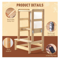 Lernturm Klappbar, Learning Tower, Mit Kippschutz, Message Boards, Höchste Sicherheit, Inkl. Montagezubehör, Ab 1 Jahr.