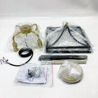 Qcyuui Metal Lantern Chandelier 4-Light, Height Adjustable, Rustic Gold, Ideal for Foyer, Hallway, Dining Room.