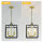 Qcyuui Metal Lantern Chandelier 4-Light, Height Adjustable, Rustic Gold, Ideal for Foyer, Hallway, Dining Room.