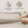 SOULFUL fitted sheet 180x200cm, 100% washed cotton, breathable, linen-like feel, camel beige, up to 25cm mattress height.