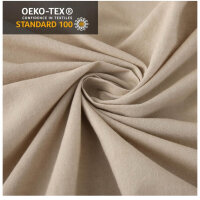 SOULFUL Spannbettlaken 180x200cm, Farbe Aprikose, 100% gewaschene Baumwolle, atmungsaktiv, leinenartiger Griff, für Matratzen bis 25cm