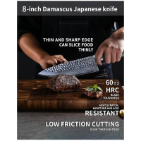 SANMUZUO 20 cm Kochmesser, Professionelles...