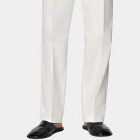 SUITSUPPLY chino, size 50, trousers, off-white, wide cut, straight fit, 100% cotton.
