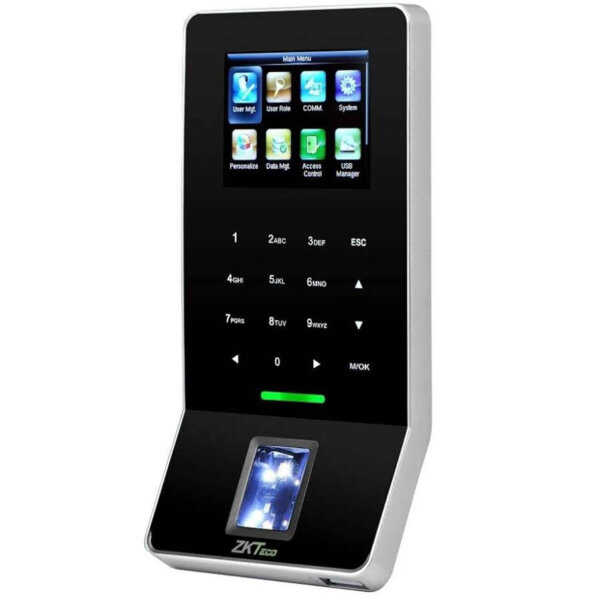 ZKTeco F22+ID, access control & time attendance, fingerprint, card, password, WIFI, compact and user-friendly.