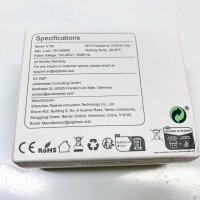 EIGHTREE ET26 WiFi Plug Socket, Programmable, Alexa/Google Home Compatible, Power Tracking, 2.4 GHz, 16 A, 3680 W, 2 Pack.