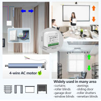ThisRC Wireless Smart Roller Shutter Control Module, AC 230V, WIFI Controller, Tuya APP, Alexa/Google Home Compatible, Manual Control.