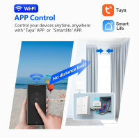 ThisRC Wireless Smart Roller Shutter Control Module, AC 230V, WIFI Controller, Tuya APP, Alexa/Google Home Compatible, Manual Control.