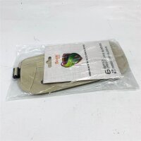 Boxiki Travel Marsupio Portasoldi Beige, RFID Navy Blue, Anti-Diebstahl, 2 Passumschläge, 6 Kreditkartenumschläge, kompakt und sicher.