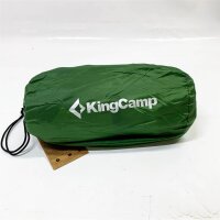 KingCamp self-inflating sleeping pad, 1 person, ultralight, integrated pillow, small pack size, ideal for camping and trekking, olive green.