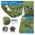 KingCamp self-inflating sleeping pad, 1 person, ultralight, integrated pillow, small pack size, ideal for camping and trekking, olive green.