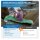 KingCamp self-inflating sleeping pad, 1 person, ultralight, integrated pillow, small pack size, ideal for camping and trekking, olive green.
