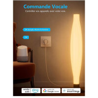 EIGHTREE WiFi Plug Socket, Programmable, 2 Pack, 16A, 3680W, Alexa/Google Home Compatible, Smart Life App, Usage Tracking.