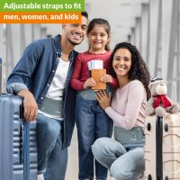 Boxiki Reise Geldgürtel, RFID-Block, für Pass, Brieftasche, Telefon, unisex, grau, ideal für Reisen, sicher und praktisch.