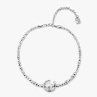 Unode50 necklace OYFL, steel, 45cm, pearl design, elegant...