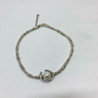 Unode50 Halskette OYFL, Stahl, 45cm, Perla-Design, elegant und zeitlos für Frauen.