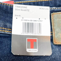 TIMEZONE x-Slim leg ScottTZ fit jeans, W36/L34, blue, slim cut, comfortable fit, fashionable look.