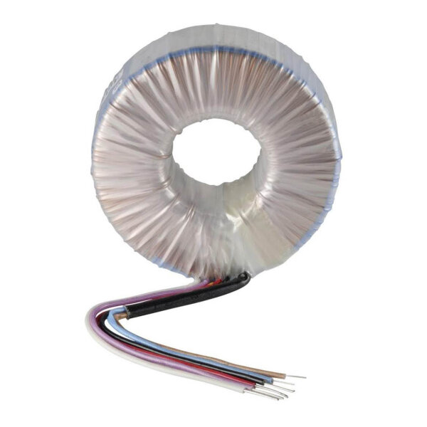 Sedlbauer 858740 toroidal transformer, 1 x 230V, 2 x 18V/AC, 300 VA, 8.33A, compact, quiet, high efficiency.
