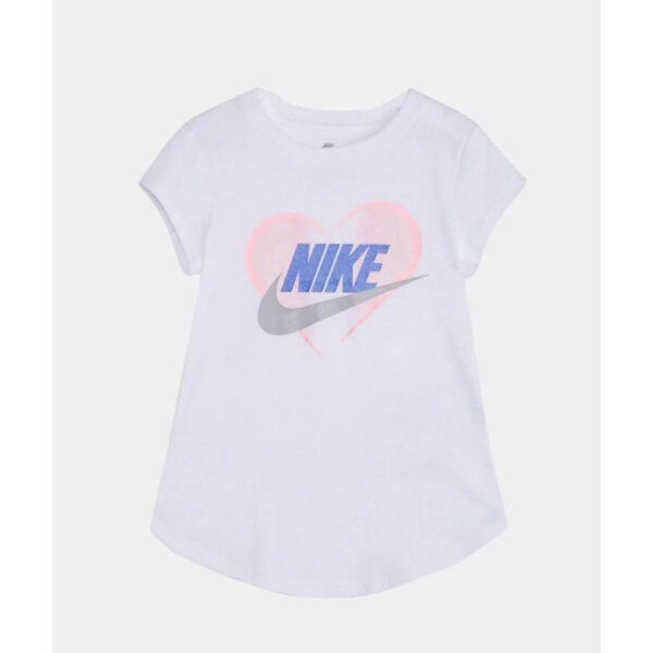 Nike Kinder T-Shirt, 2-3 Jahre, T-Shirt, Farben: Weiß, Rosa, Blau, bequem und stylisch für kleine Abenteurer.