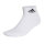 adidas socks 3 pairs, white/black, size 37-39 (US 5-6), breathable, comfortable, ideal for sports and everyday use.