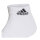 adidas socks 3 pairs, white/black, size 37-39 (US 5-6), breathable, comfortable, ideal for sports and everyday use.