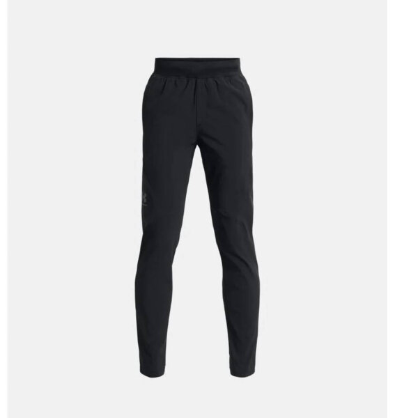UA Unstoppable Tapered Pants, size XS, boys, comfortable, breathable, elastic waistband, ideal for sports and leisure.