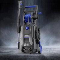 AR Blue Clean e-2000 HRD high pressure cleaner, 2000 W, 150 bar, 440 l/h, with drain cleaner probe and patio cleaner.