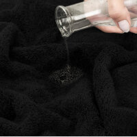 Hammetex 4er Handtuch Set, 100% Baumwolle, Duschtuch, 50x100cm, weich, saugfähig, schnell trocknend, schwarz.