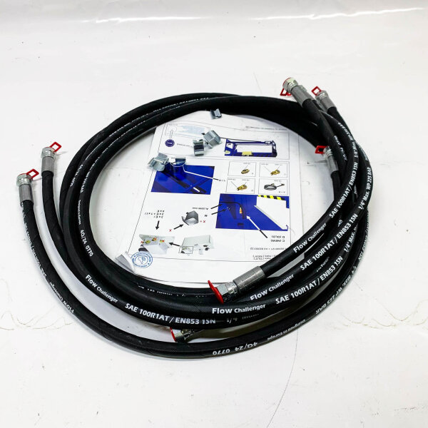 SAE 100R1AT Hydraulikschlauch, 1/4", EN853 1SN, für Hochdruckanwendungen, flexibel, ölbeständig, langlebig.