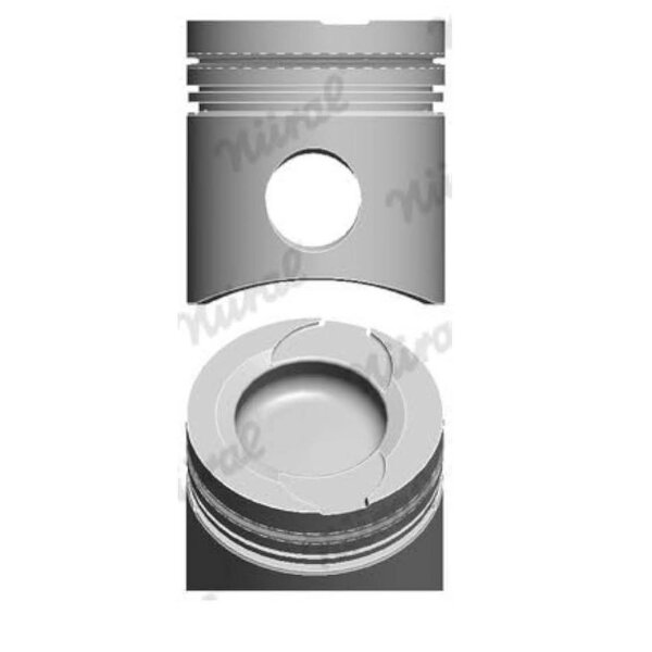NÜRAL 87-283100-00 Piston, aluminum, for engines, slightly damaged (small scratch), high quality, durable.