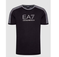 EA7 Emporio Armani T-shirt, black, size XXL, US XXL, sporty, comfortable, high-quality fabric, fashionable cut.