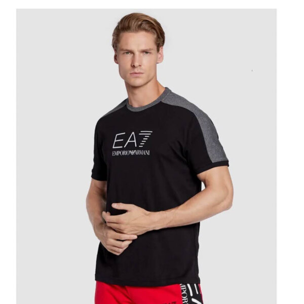 EA7 Emporio Armani T-Shirt, Schwarz, Gr. M, US M, Herren, sportlich, bequem, hochwertig, zeitloses Design.