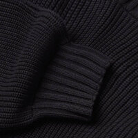 Velour Garments, 7 Gauge, Strickpullover, Damen/Herren, Größe M, Farbe: Jet Black, weich und stylisch.